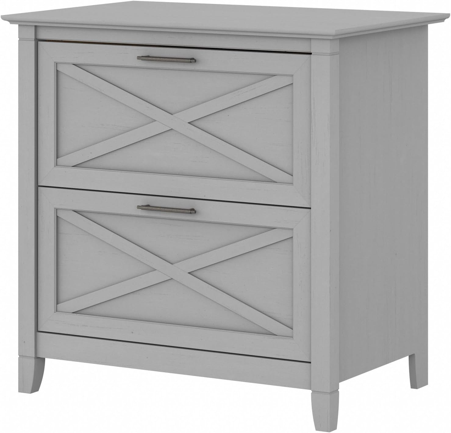 Bush Furniture Key West Lateral File Cabinet, 2 Drawer, Cape Cod Gray