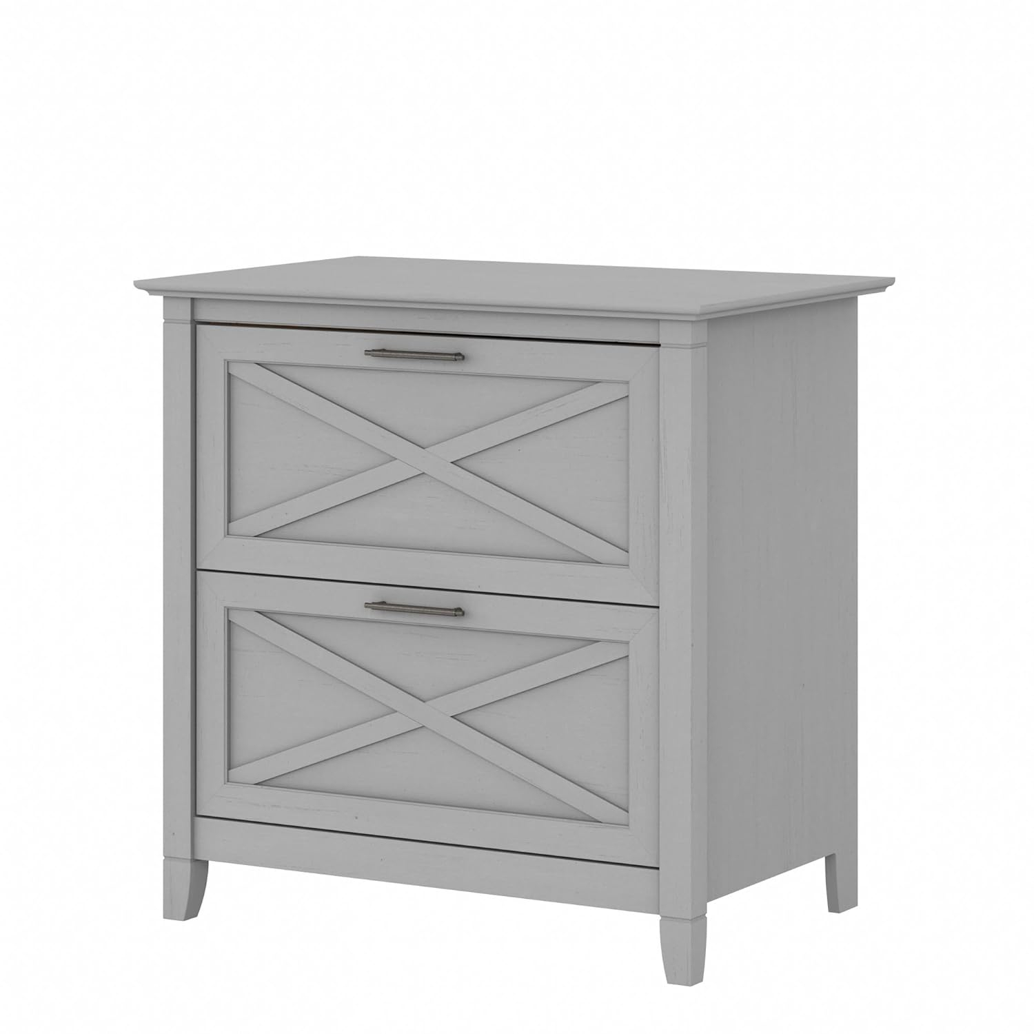 Bush Furniture Key West Lateral File Cabinet, 2 Drawer, Cape Cod Gray