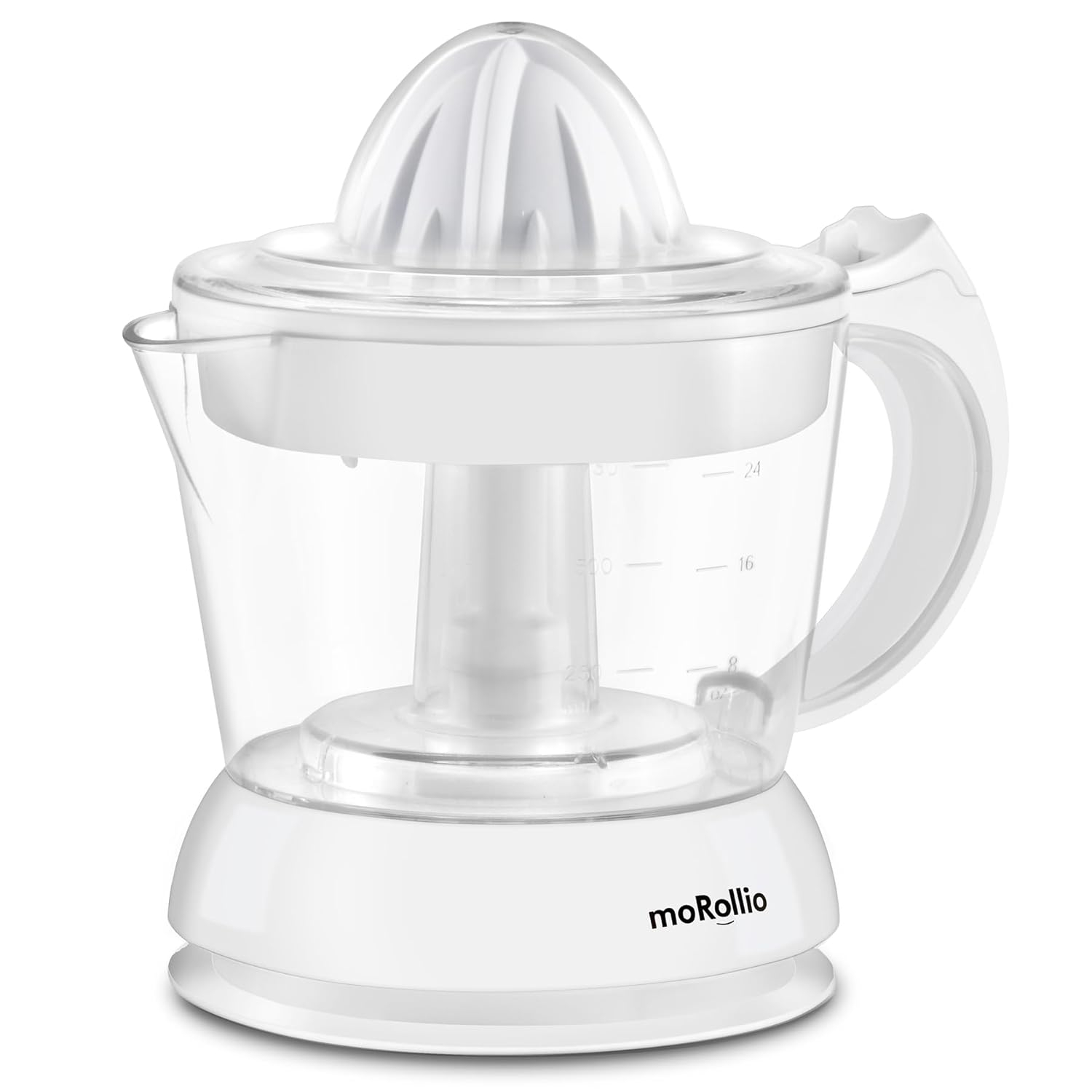 moRollio Electric Citrus Juicer, Compact Space-Saving Orange Juicer, 24oz