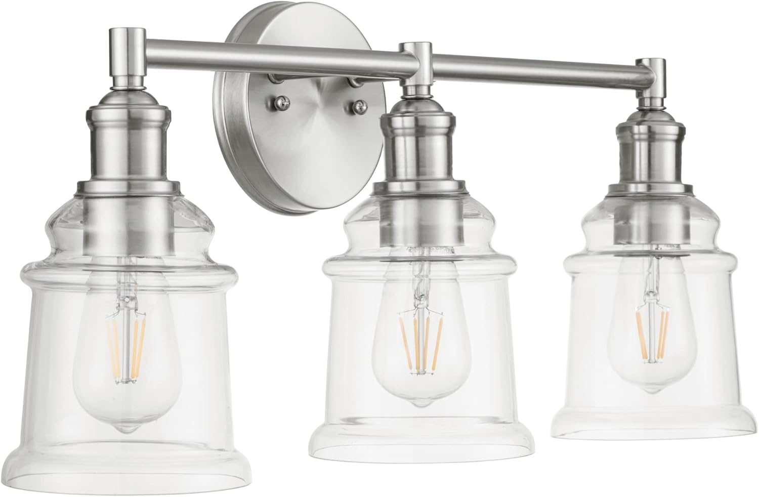Prominence Home Eaton Ridge Three Light Vanity in Brushed Nickel