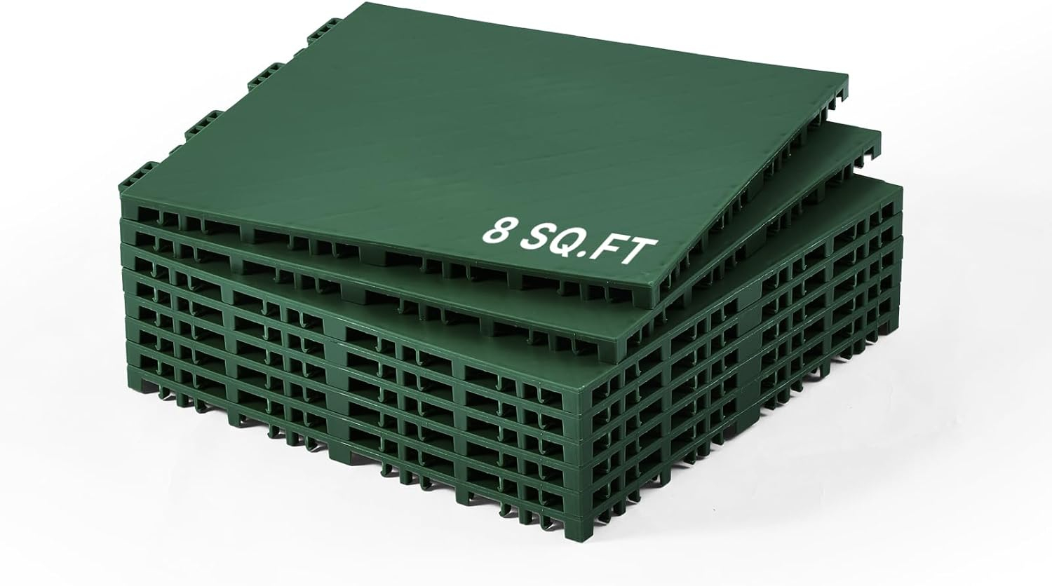 Green Interlocking Waterproof Outdoor Sports Floor Tiles