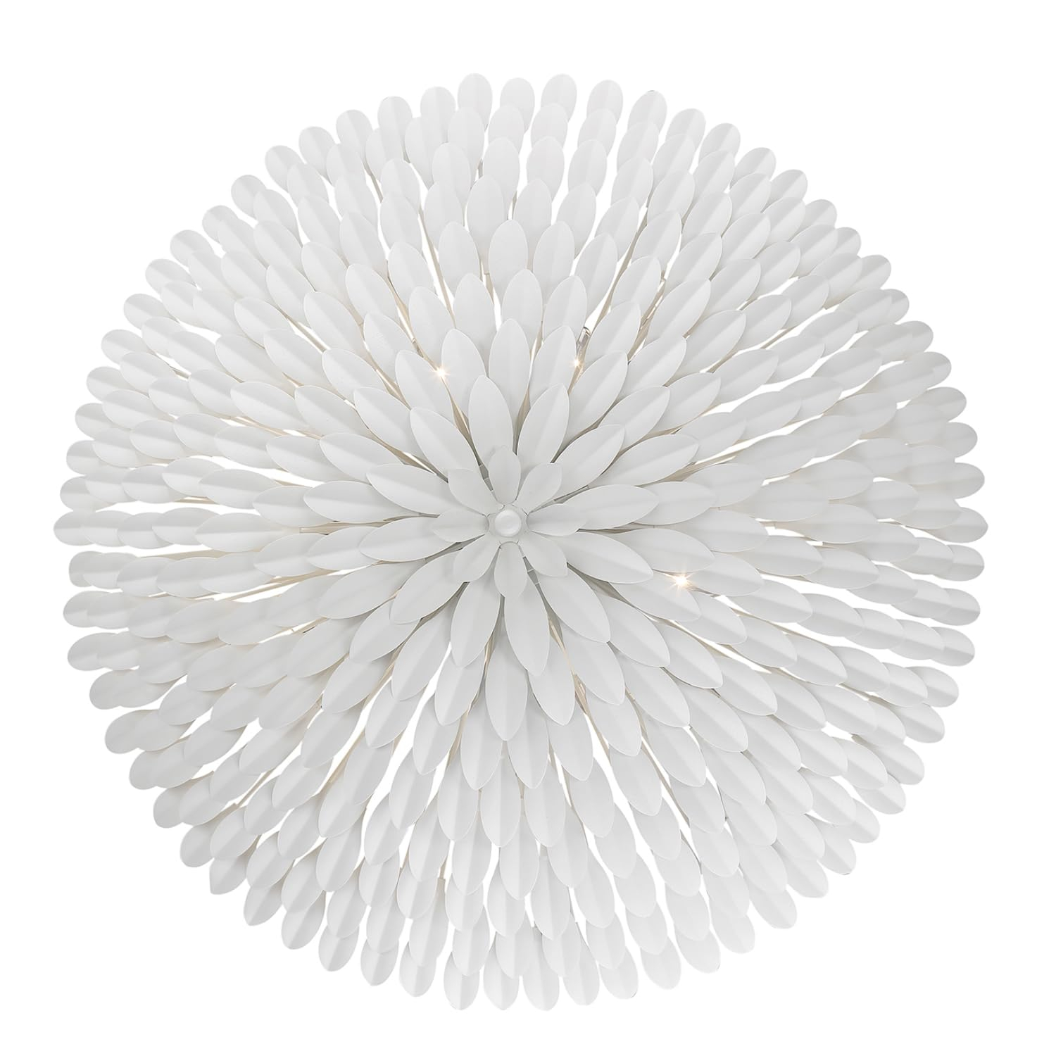 519-MT_CEILING-Crystorama Lighting-Broche - Eight Light Pendant in Traditional and Contemporary Style - 30 Inches Wide by 12 Inches High-Matte White