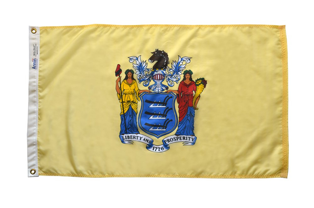 Nylglo New Jersey State Flag,3x5 Ft 143660
