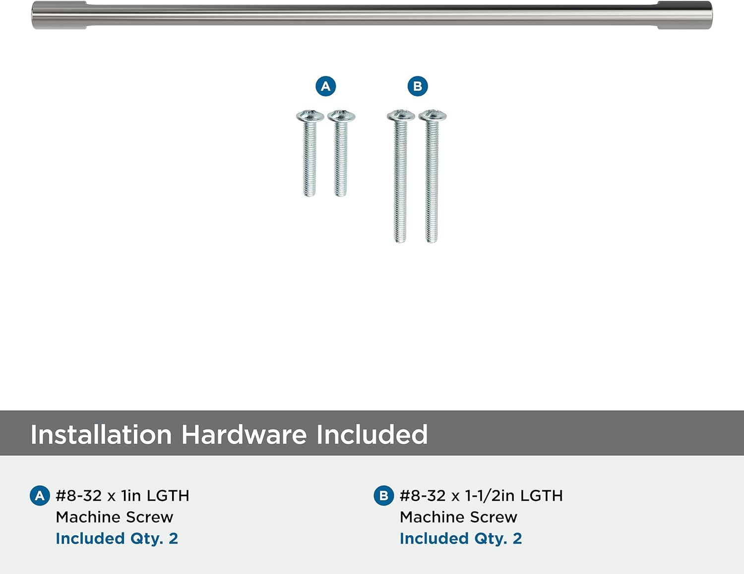 Amerock Riva 12-5/8 inch (320mm) Center-to-Center Polished Nickel Cabinet Pull