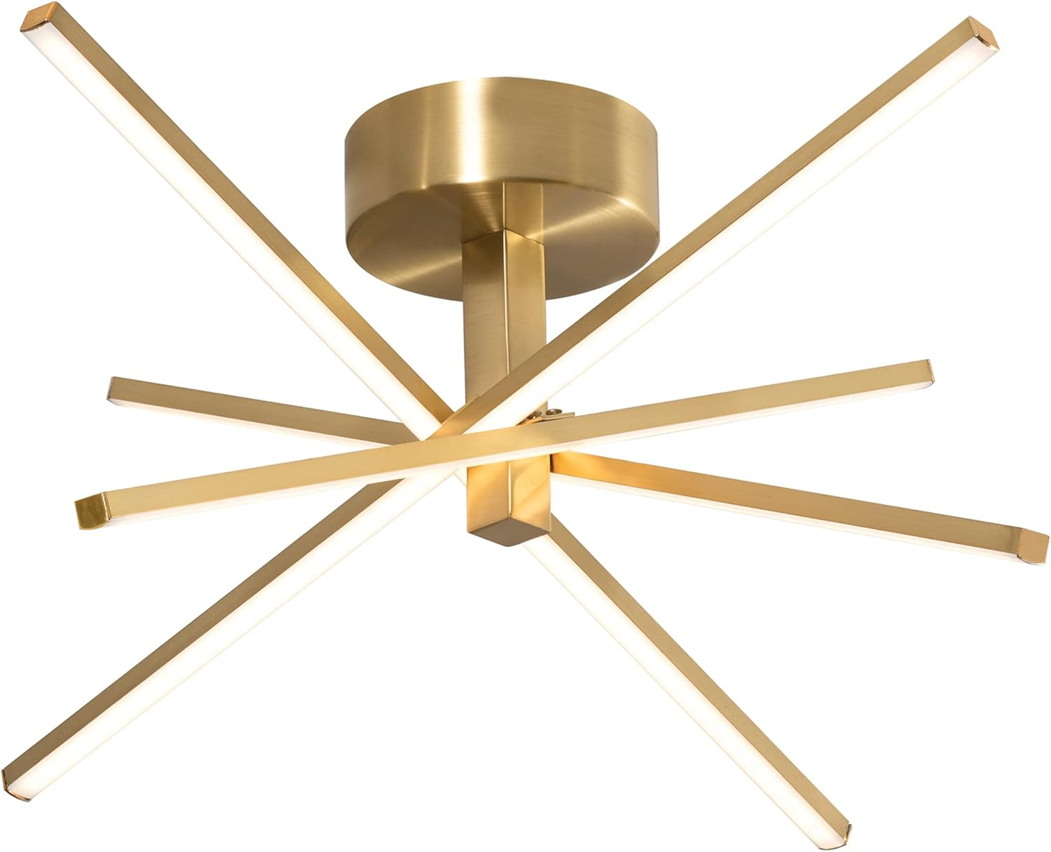 AFX - Jaxx - 4 Light Flushmount-Satin Brass Finish