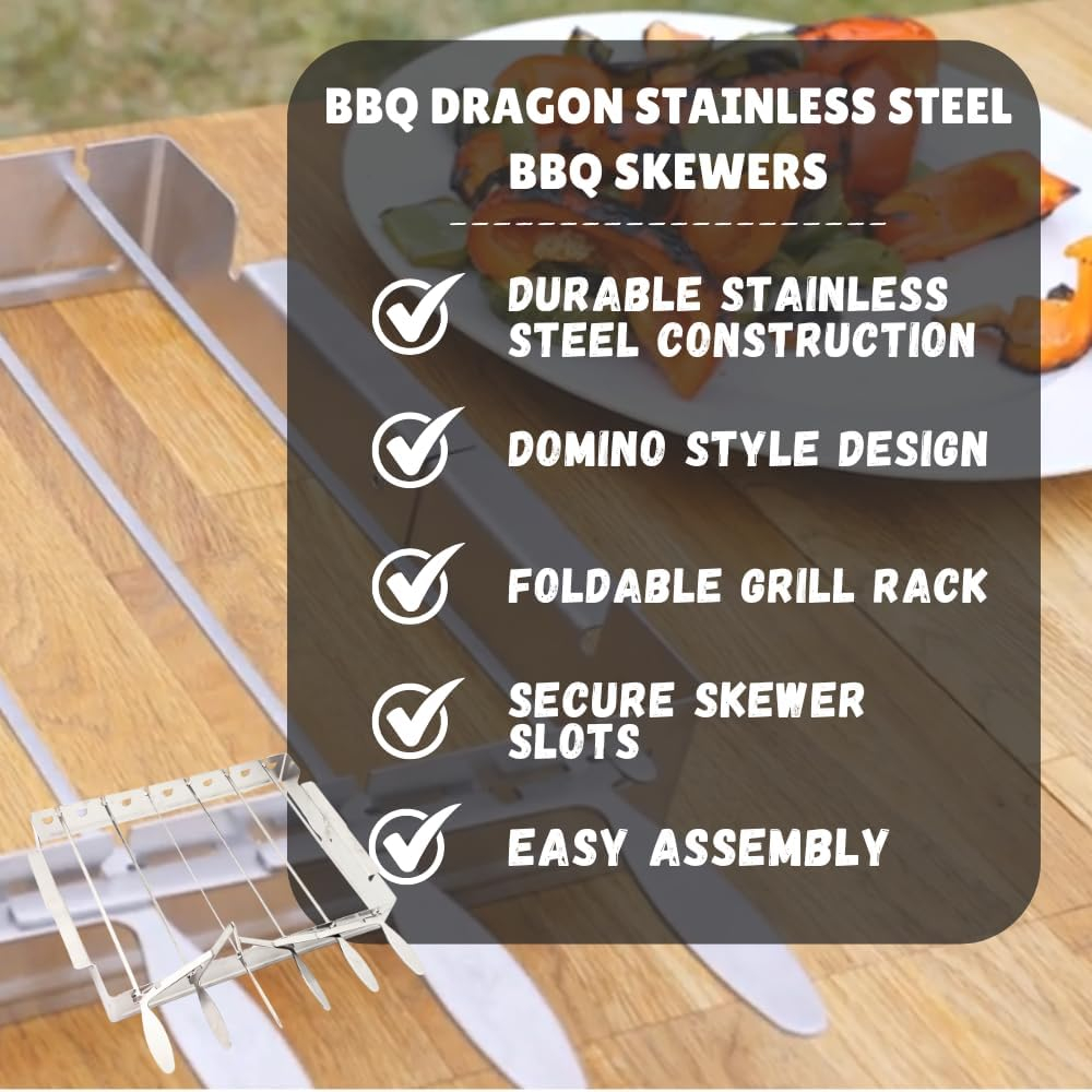 BBQ Dragon Stainless steel Kebab holder