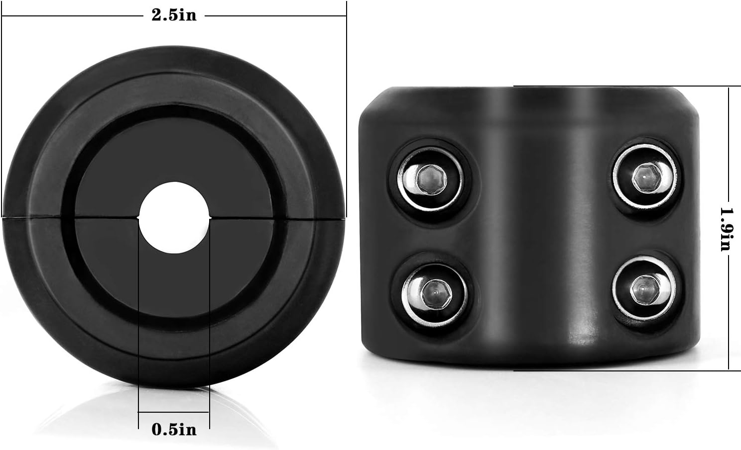ATV UTV Winch Stopper Rubber Heavy Duty Cable Line Saver Waterproof Synthetic Rope Hook Allen Wrench Protect Hawse and Fairleads Quick Installation
