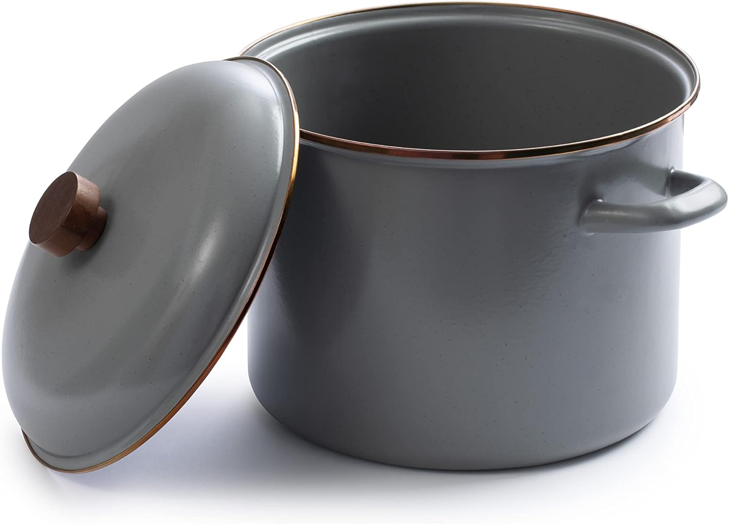 Barebones Enamel Stock Pot, Slate Gray, 960 Ounces