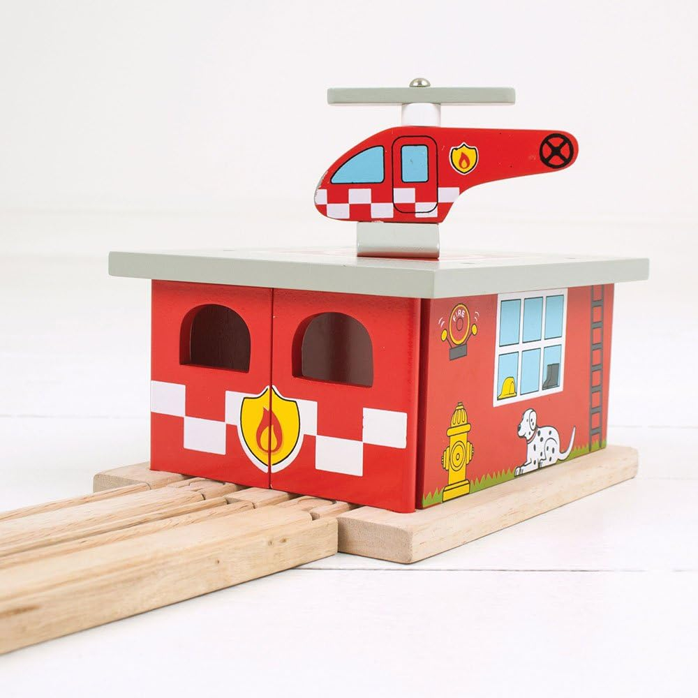 Bigjigs Rail - Firestation Shed