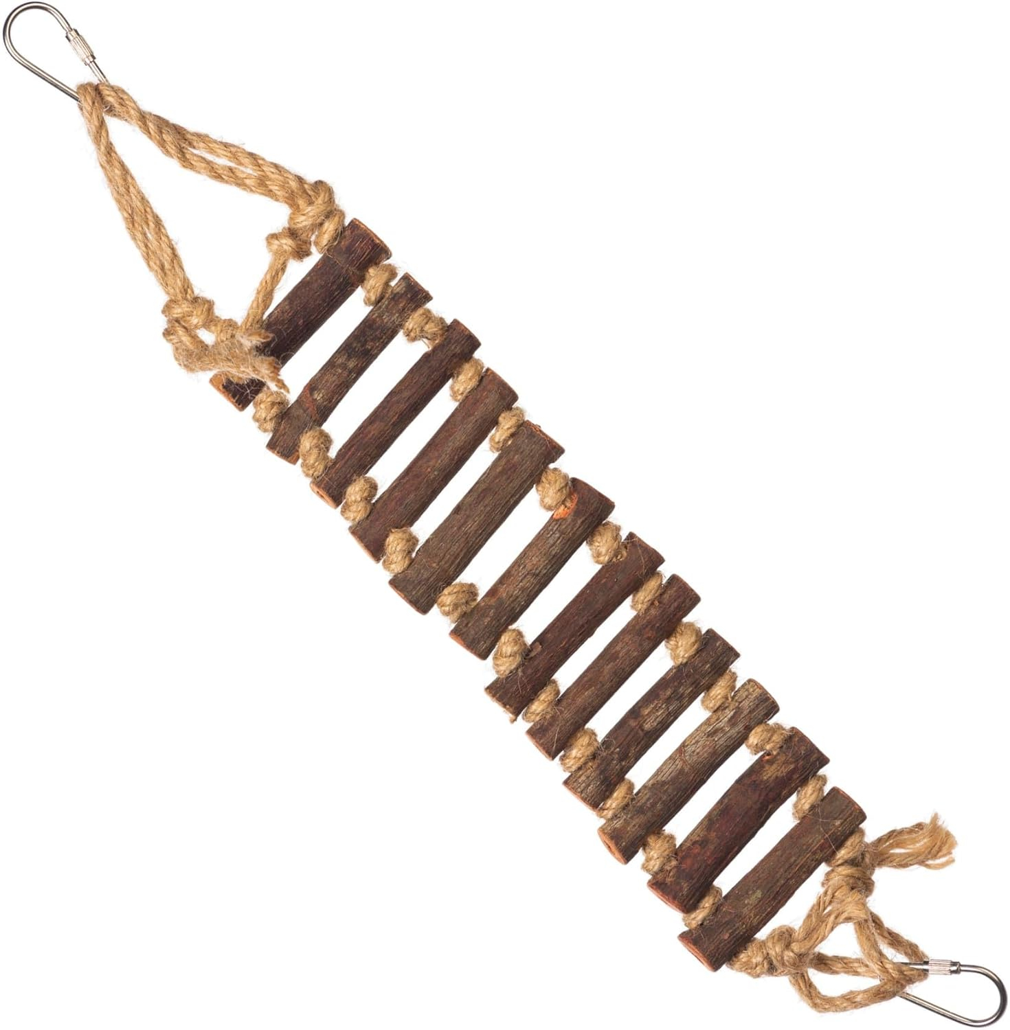 Prevue Pet Products Handmade Natural Wood Rope Ladder Bird Toy
