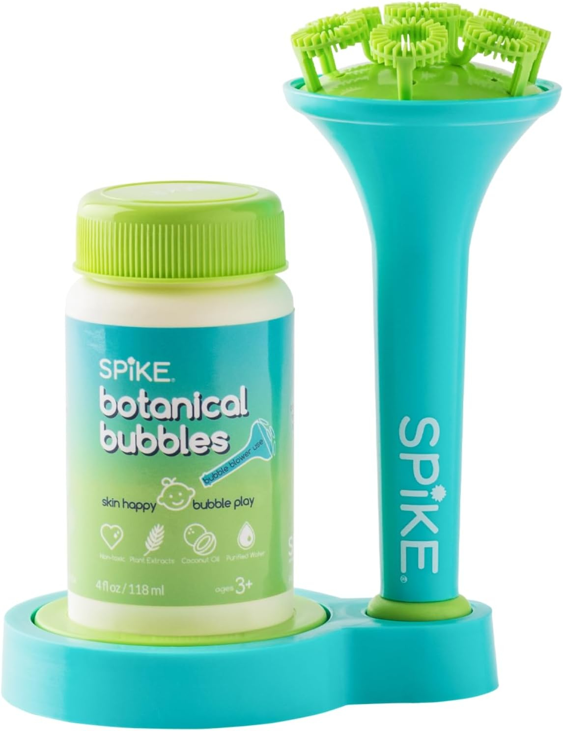 Innobaby Spike Bubble Blower with 4 oz Bubble Solution and Dipping Tray