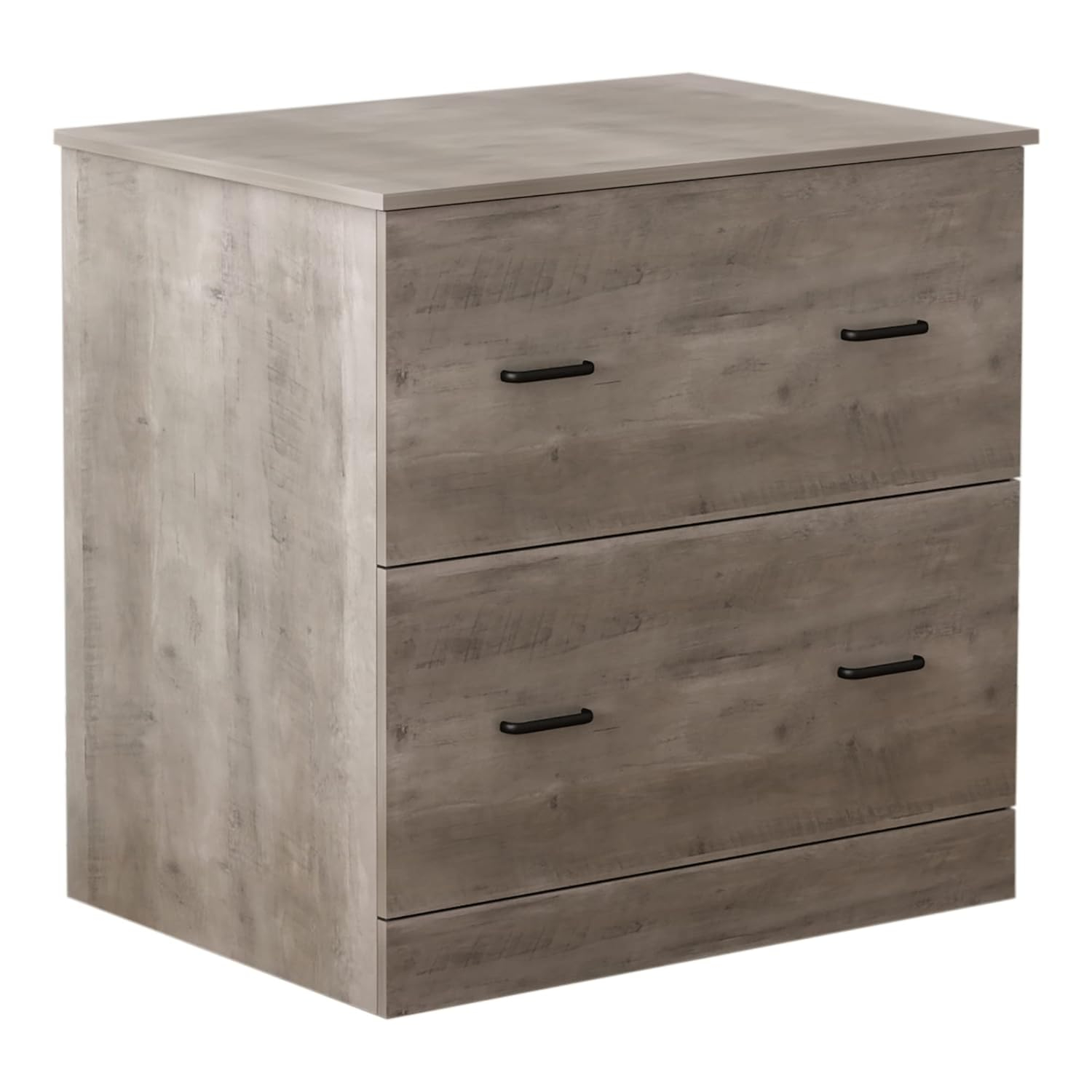 Realspace® Peakwood 30-1/2"W x 21-4/5"D Lateral 2-Drawer File Cabinet, Smoky Brown