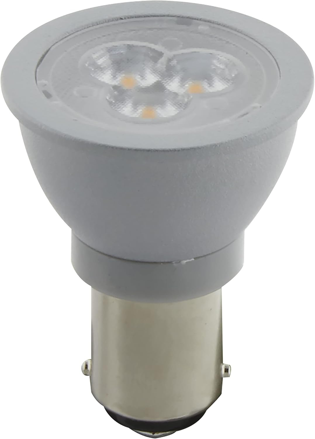 Clear Bayonet LED Bulb with Gray Finish for Commercial Use