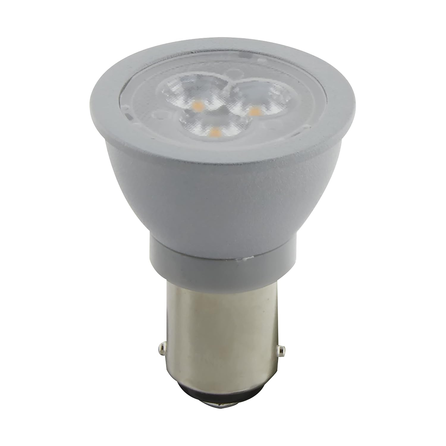 Clear Bayonet LED Bulb with Gray Finish for Commercial Use