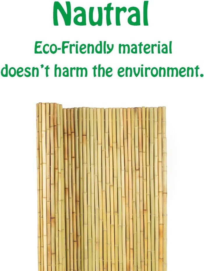 4 ft. H x 6 ft. W Natural Bamboo Fence