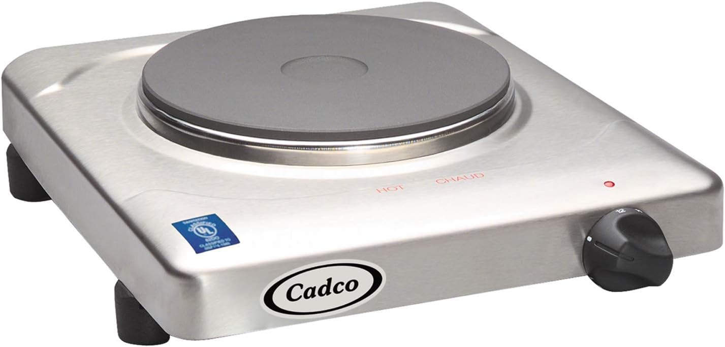 Compact Stainless Steel Single Burner Electric Hot Plate