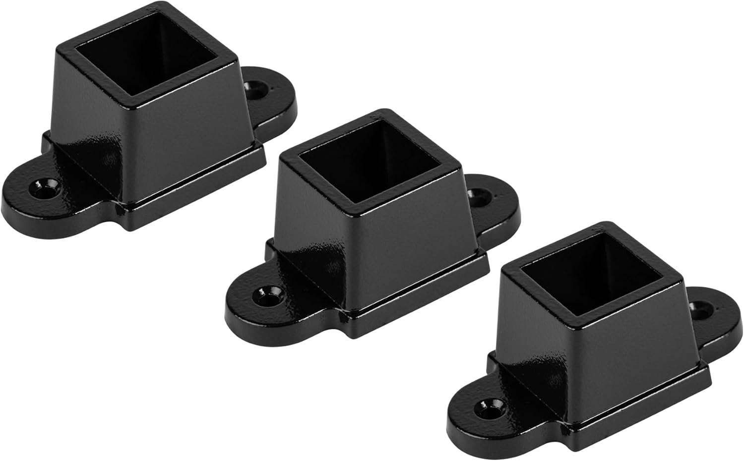 Legacy Collection Black Galvanized Steel Fence Mounting Bracket