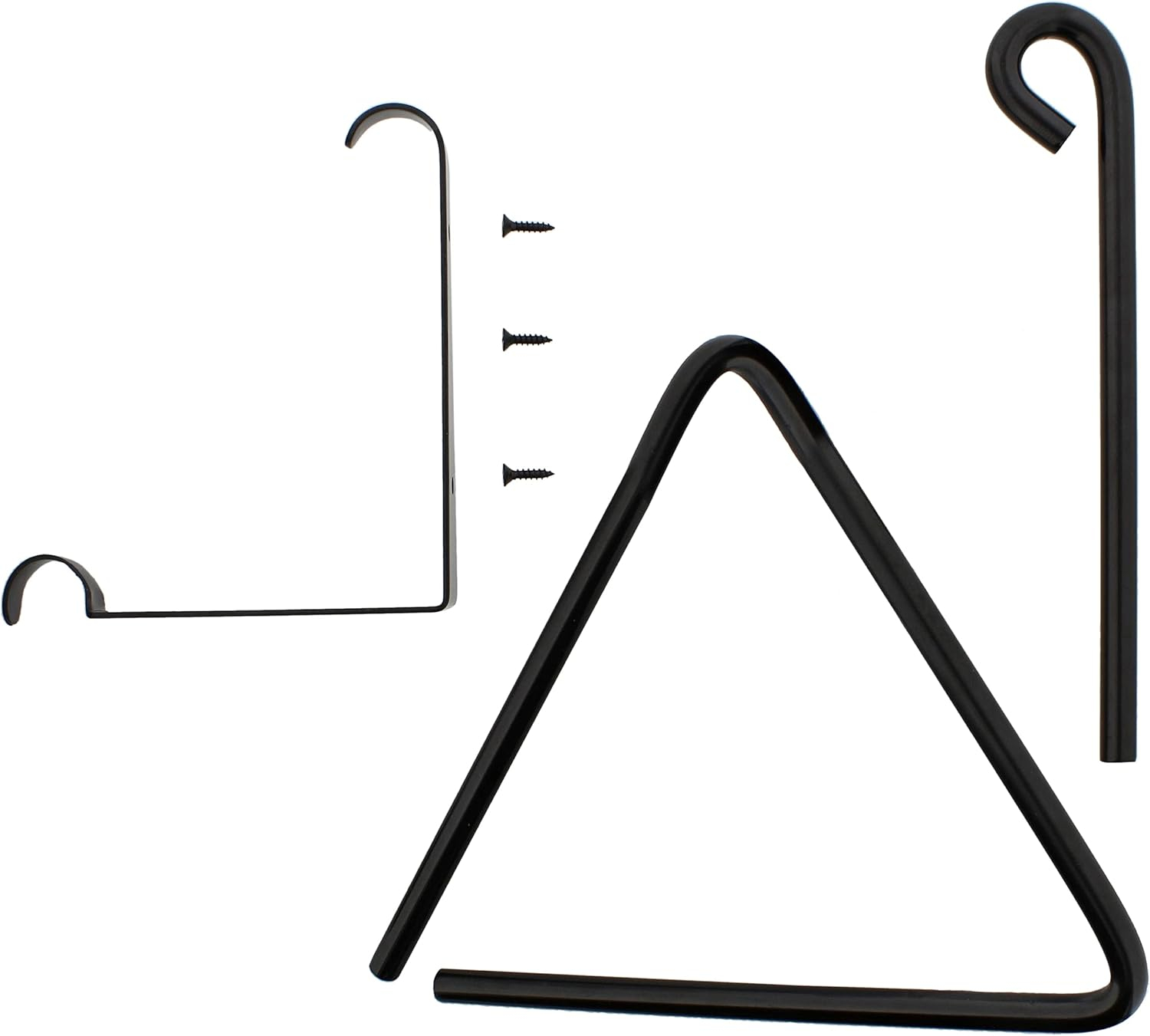 Rural365 Triangle Dinner Bell 8in Cast Iron Dinner Bells Forged Metal Triangle