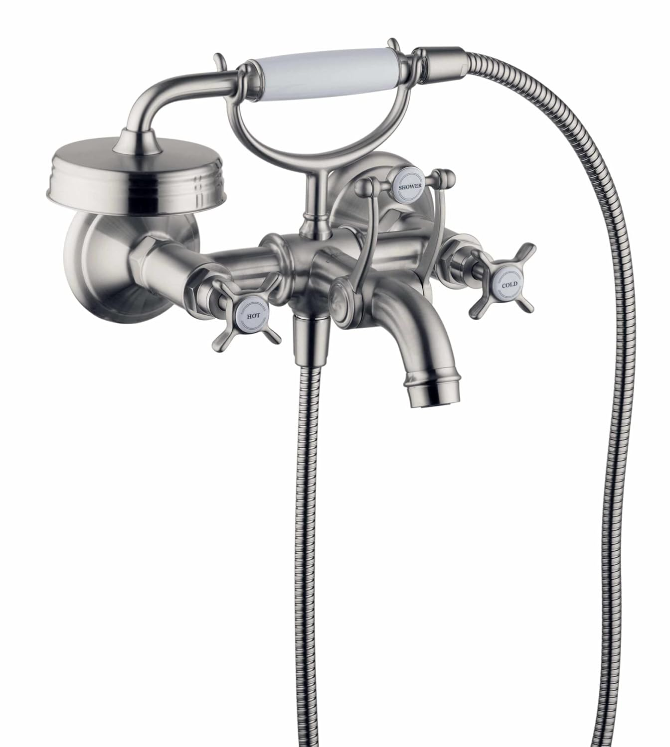 Montreux 2 Handle Bathroom Clawfoot Tub Faucet with Diverter