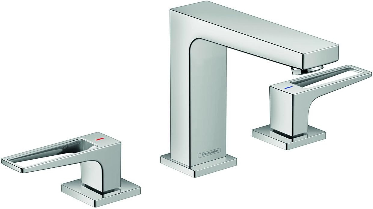 Metropol Low Flow Water Saving Widespread Bathroom Faucet with Drain Assembly