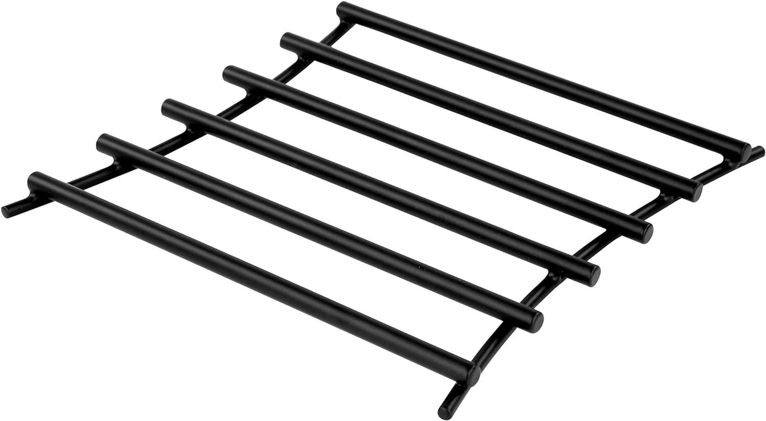 Black Steel Euro Trivet for Hot Dishes