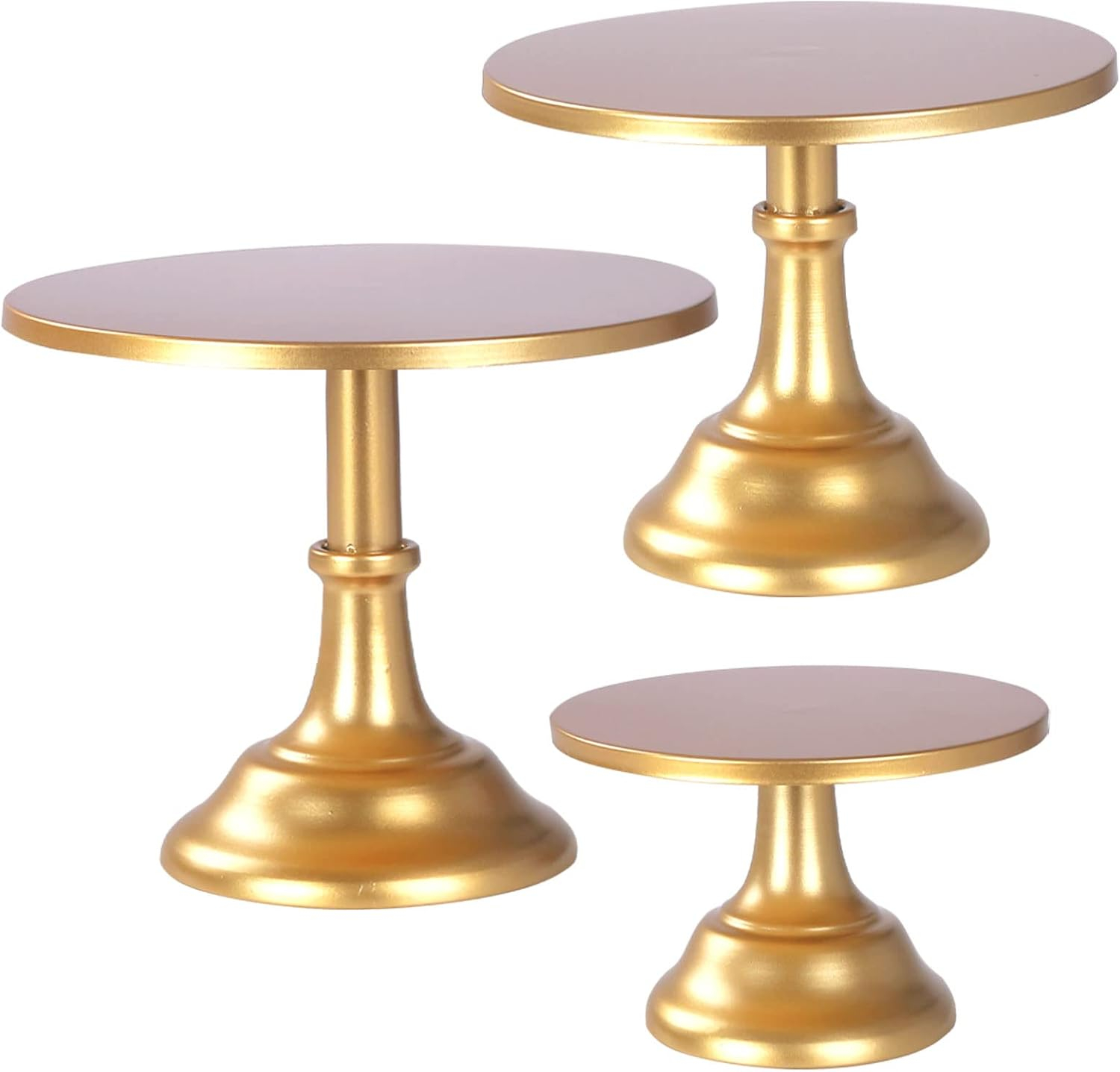 AMIENIV Iron Baby Shower Cake Stand, Gold (3 Count)