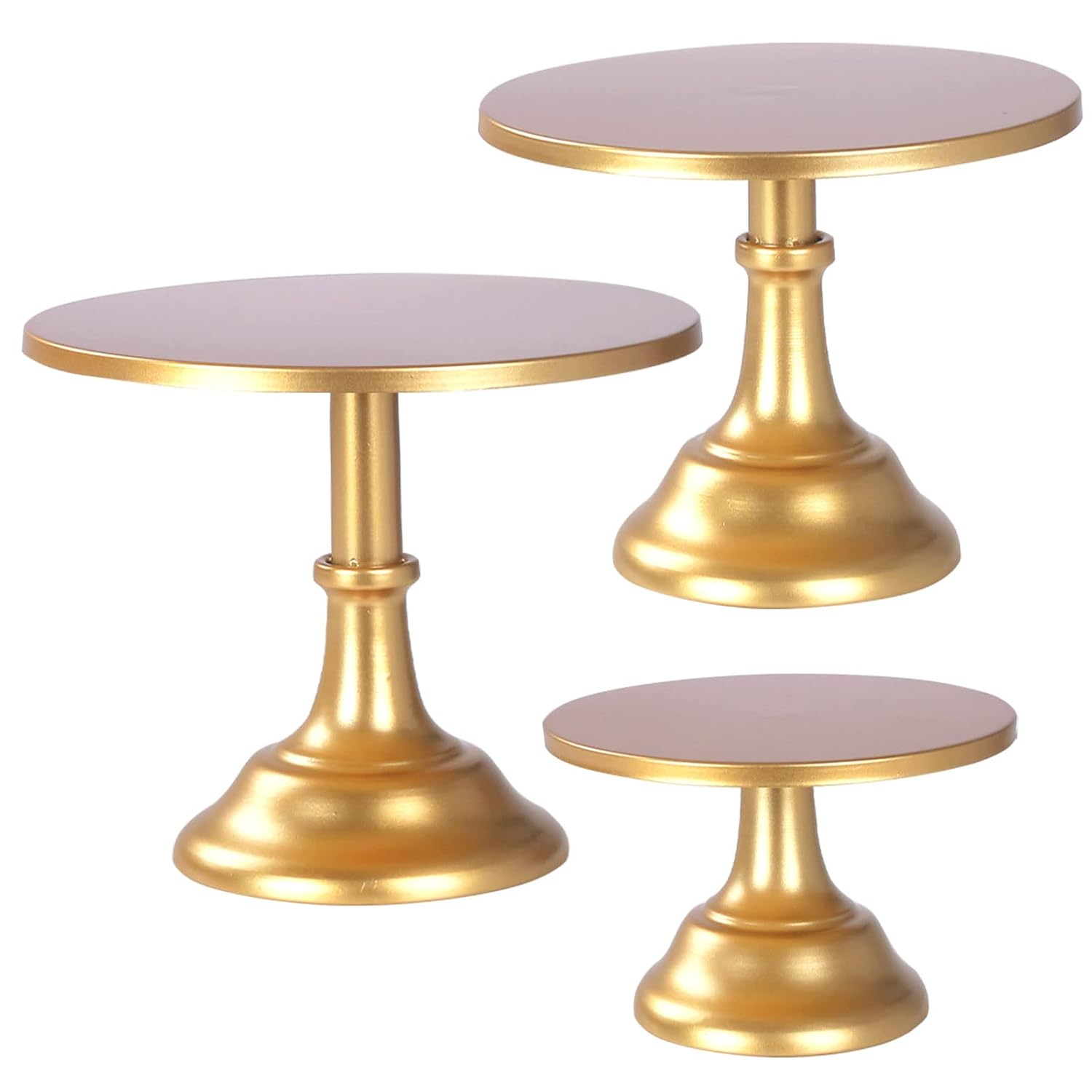 AMIENIV Iron Baby Shower Cake Stand, Gold (3 Count)