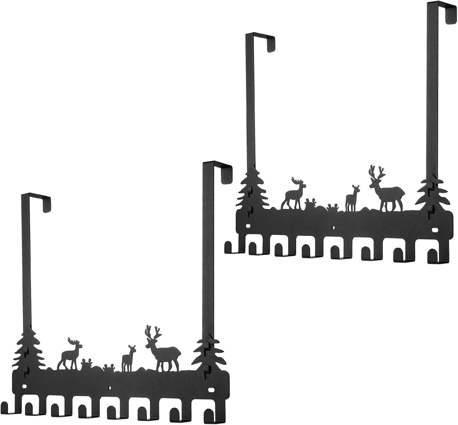 Over Door Clothes Hanger Shower Room Towel Hook Hanger Over Door Hooks Black 8 Hooks