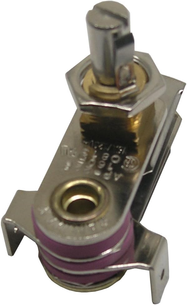 Compact White and Silver Dual-Voltage Thermostat