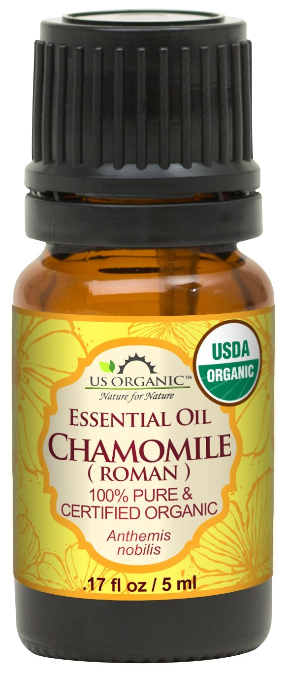 US Organic Chamomile Essential Oil (Roman), 100% Pure Certified USDA Organic 5ml