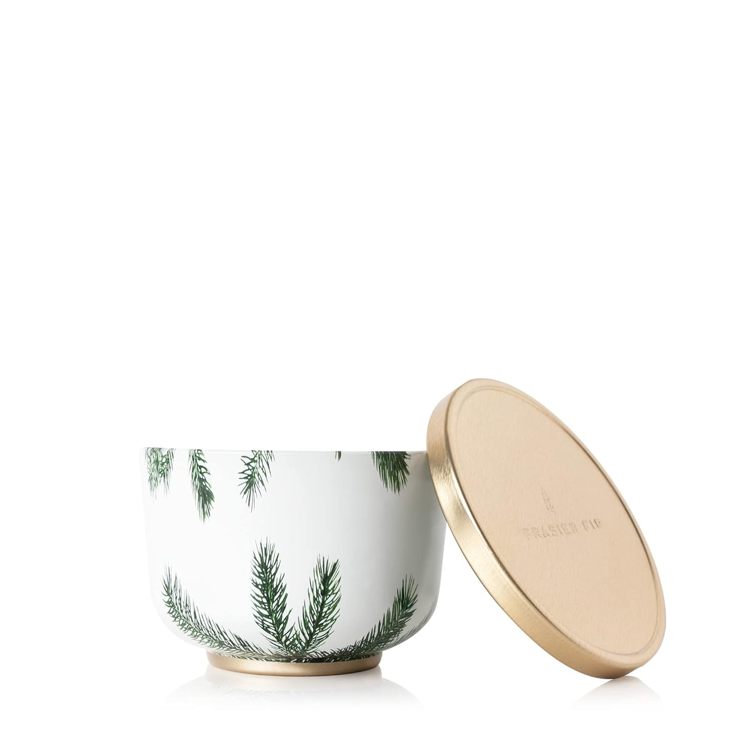 THYMES - Frasier Fir Poured Candle Tin, Gold Lid