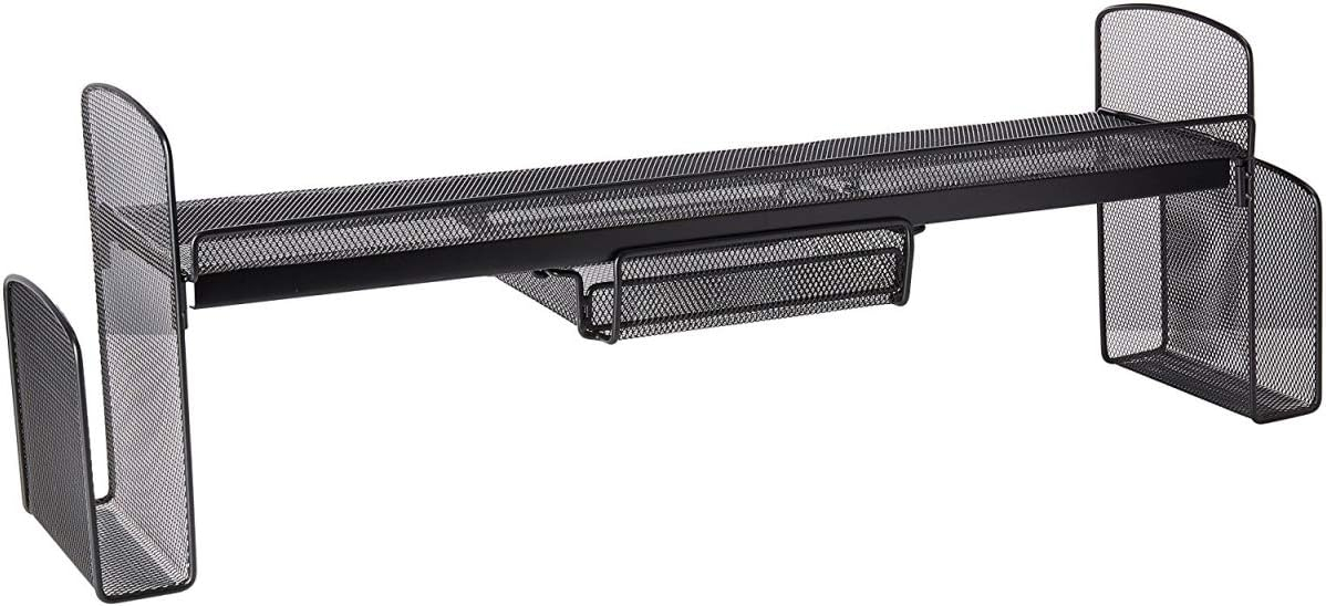 Safco Products Company Onyx 10" H x 31.5" W Desk Hutch