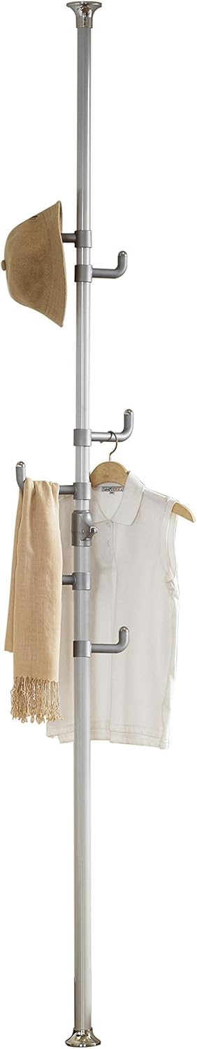 prince hanger, one-touch coat rack, silver, steel, free standing, phus-0012, made in korea