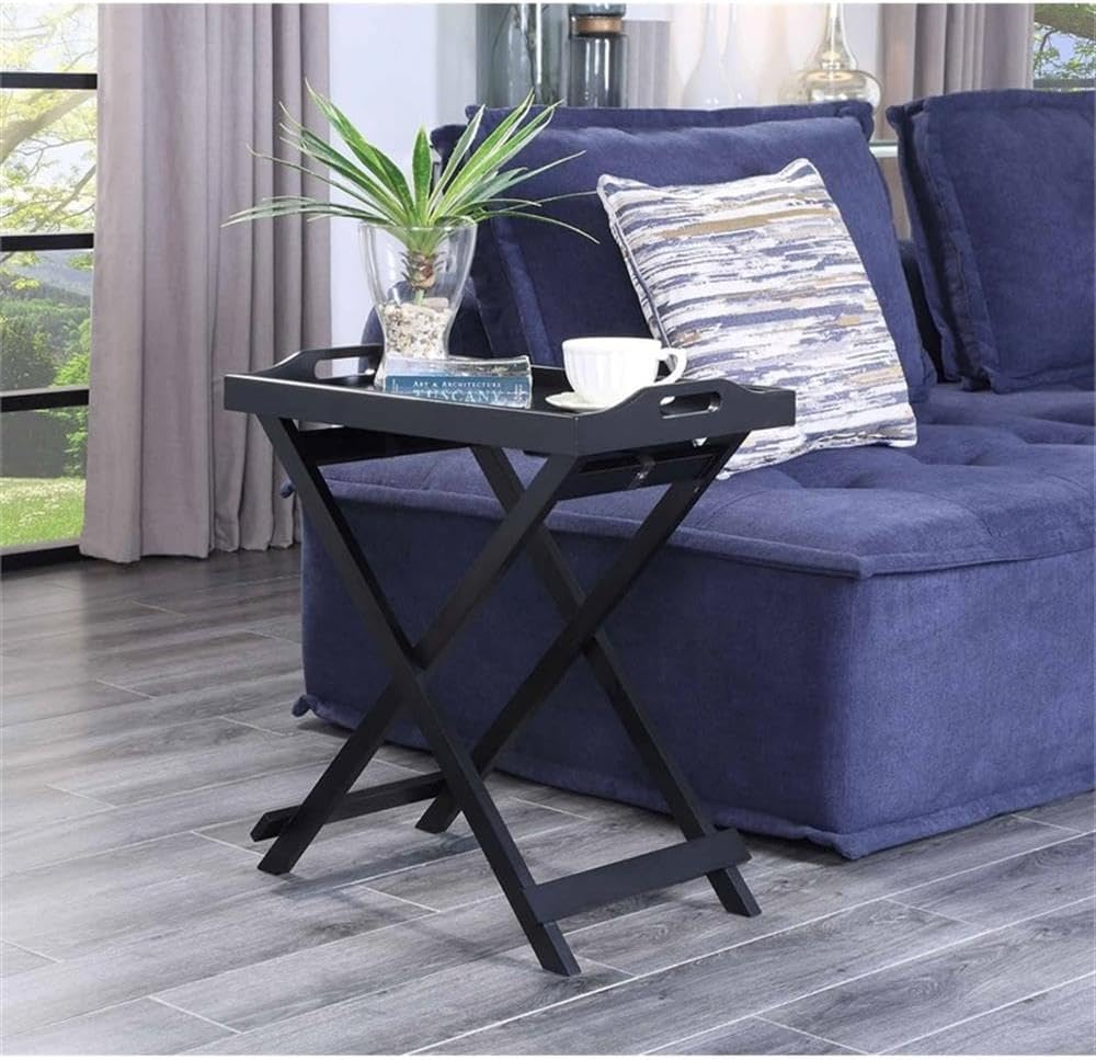 Convenience Concepts Designs2Go Folding Tray Table, Black
