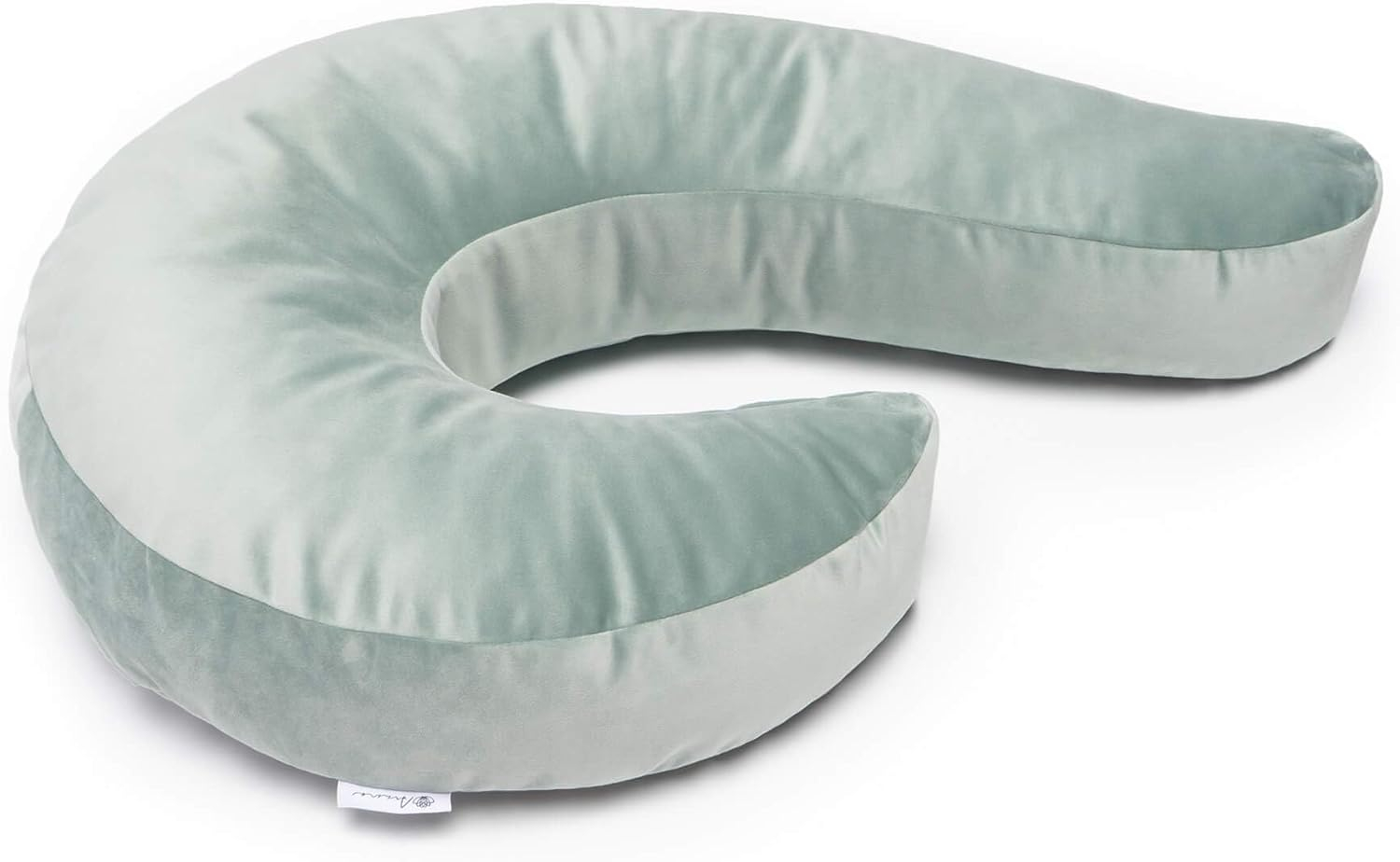 Avana Uno Adjustable Memory Foam Snuggle Pillow for Side Sleepers, Sage