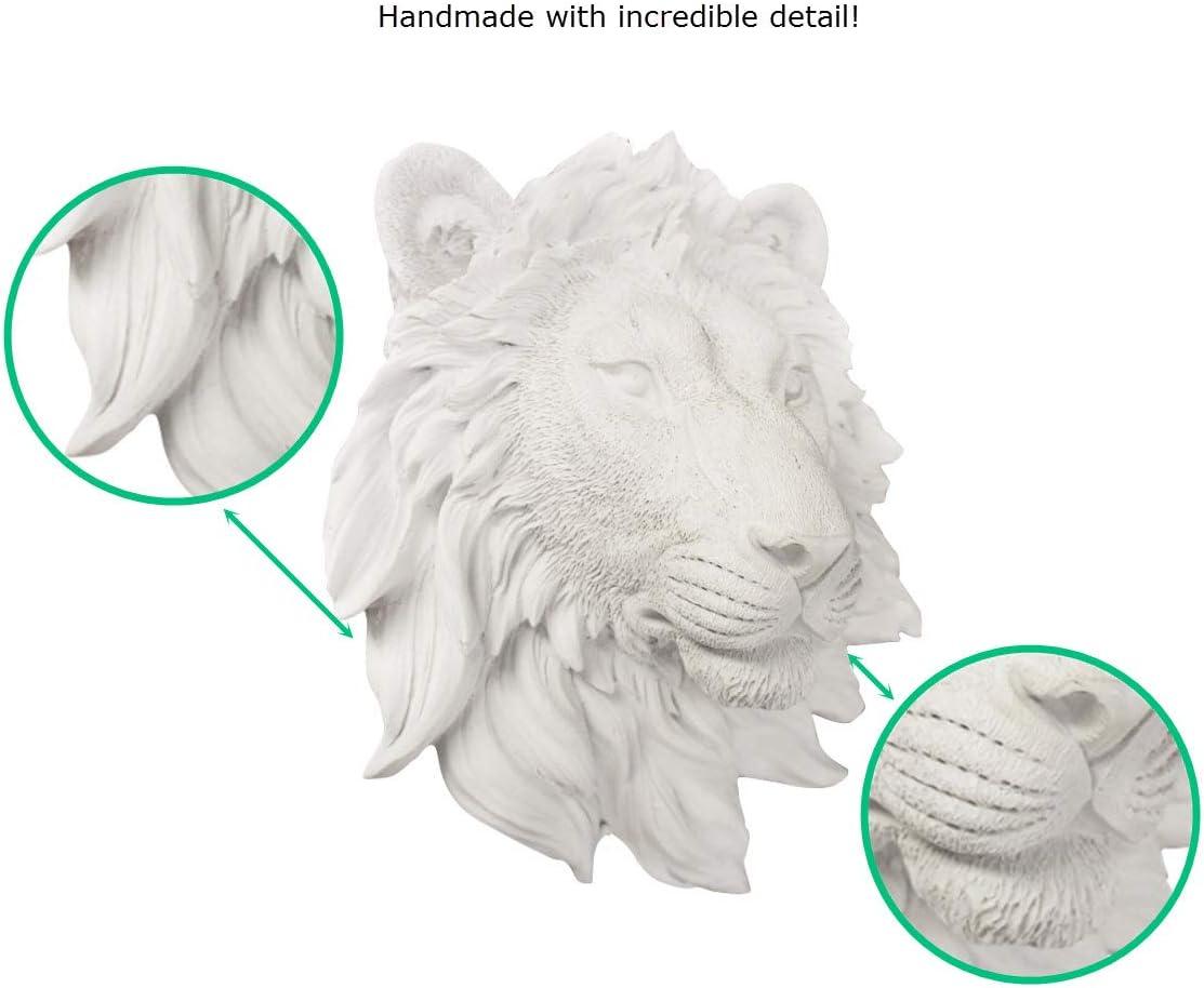 WallCharmers Wall Charmers Mini Lion Head White
