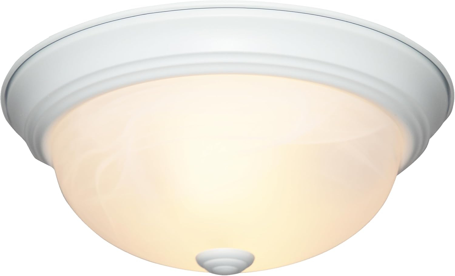 Designers Fountain 15 inch Large 3-Light White Flush Mount Ceiling Light, 1257L-WH-AL