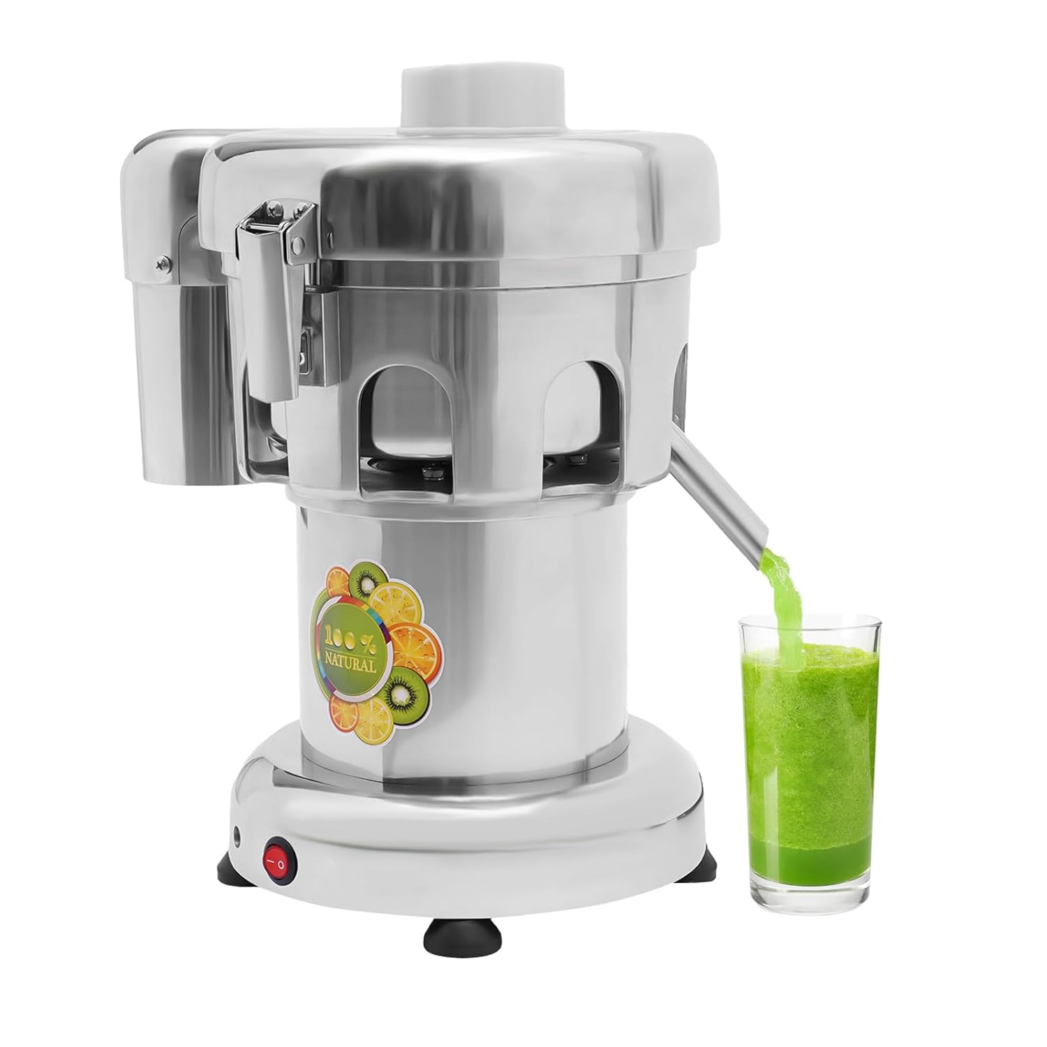 Slag Juice Separation Juicer, Commercial Extractor Heavy Duty Juicer Centrifugal Machine Stainless Steel Electric Juice Extractor for Fruit Vegetable Squeezer