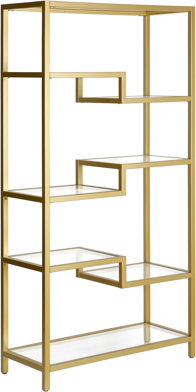 Evelyn&Zoe Contemporary Metal 4-Tier Bookcase