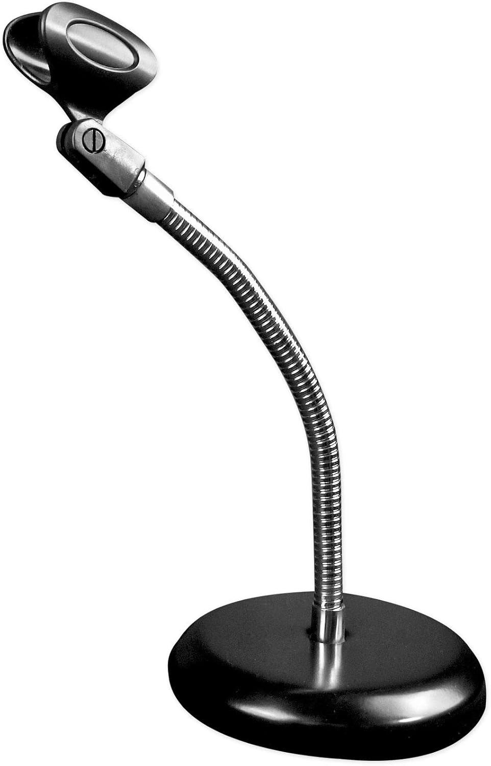 Rockville RDMS6 Studio Desktop Mic Stand w 11.8" Gooseneck+Round Weighted Base