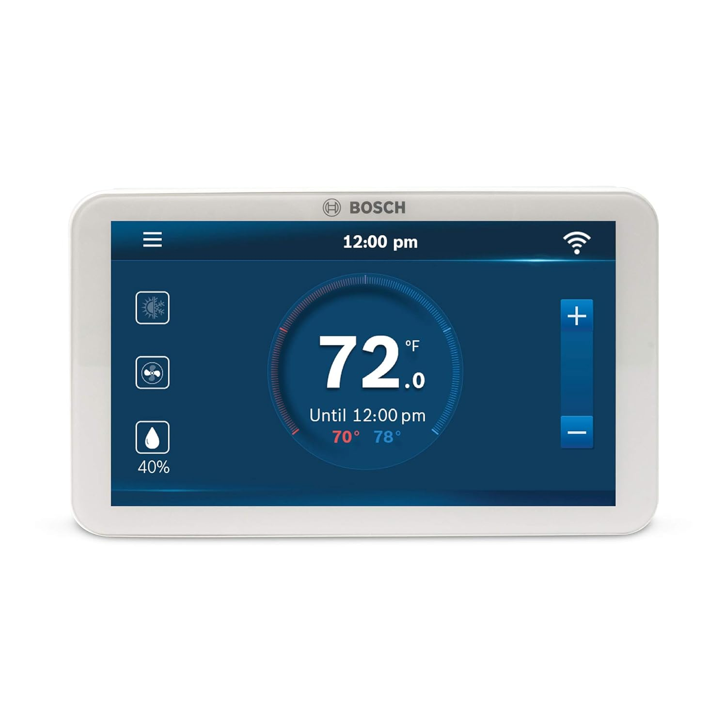 White Digital Touchscreen Programmable Wi-Fi Thermostat