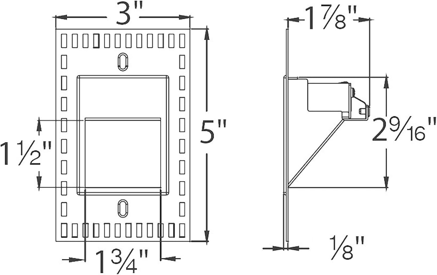 WAC Lighting White Integrated LED Metal Step Light