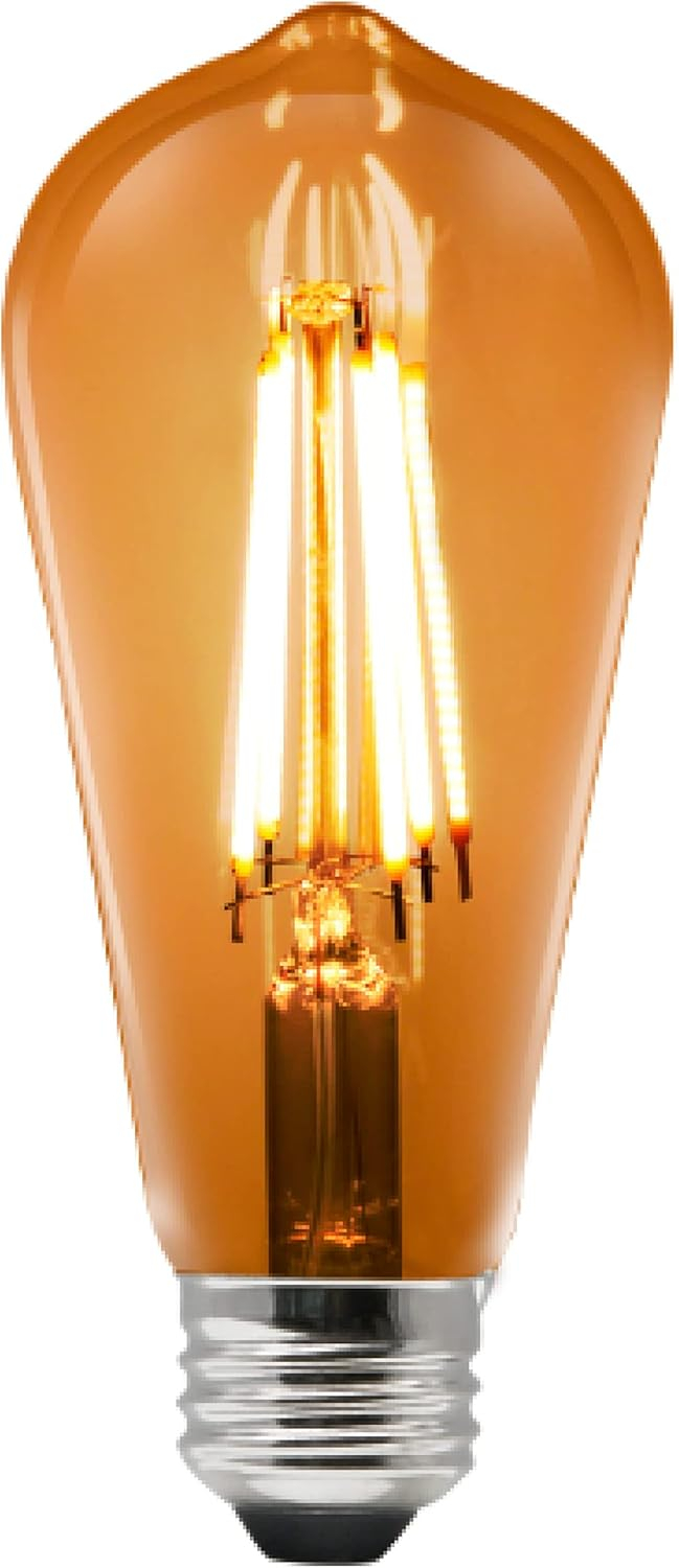 Amber Finish Dimmable LED Smart Bulb with Voice Control