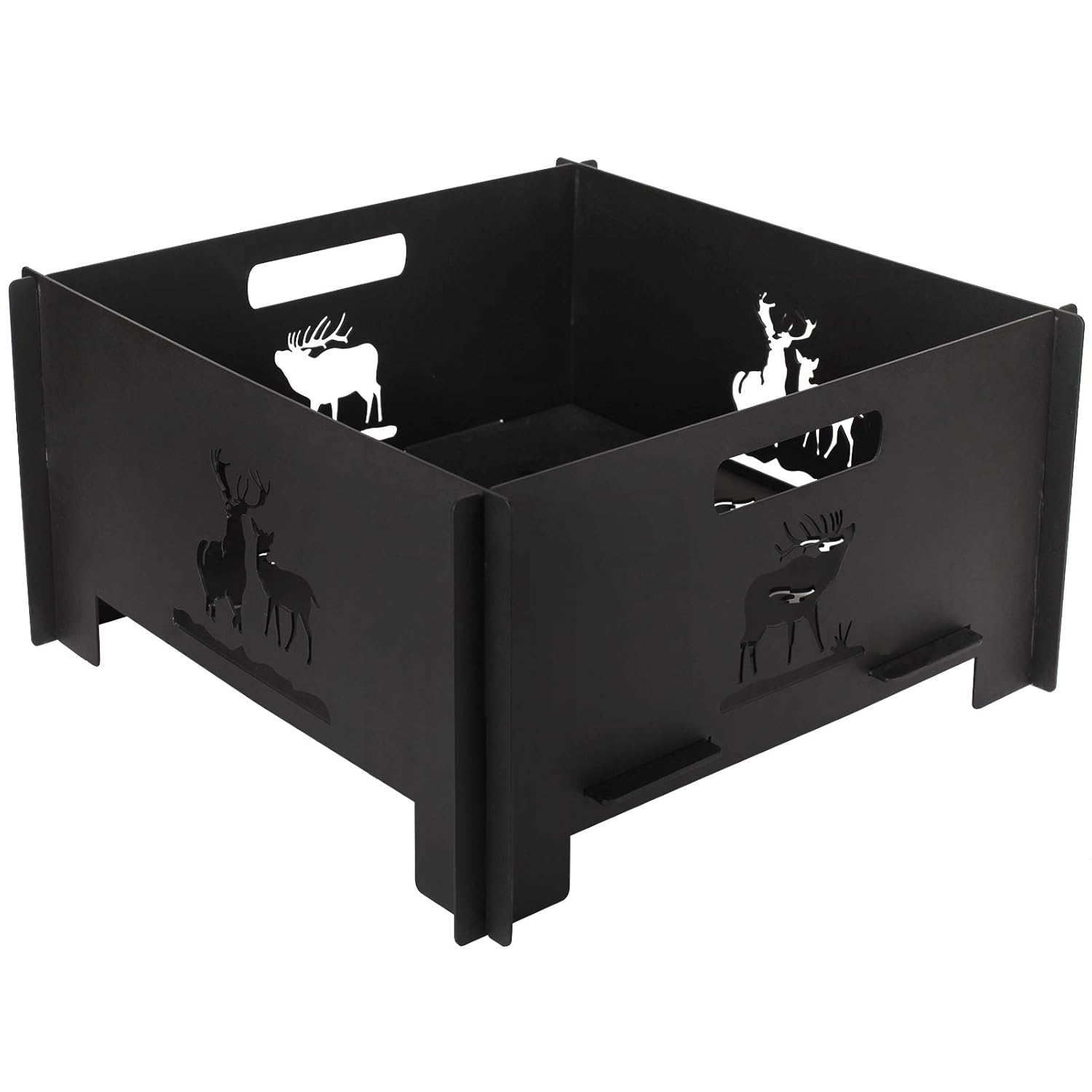 Portable Plug Fire Pit, 15.8 Inch Collapsible Firepits for Outside Wood Burning, Folding Outdoor Indoor Accessories for BBQ Camping Travel or Picnic, Foldable Fire Pits Bonfire of Backyard Patio