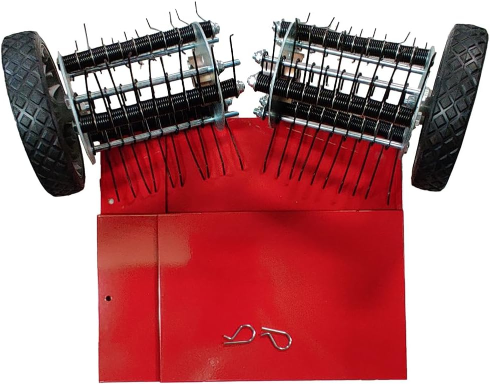 Red Steel Manual Lawn Dethatcher Attachment