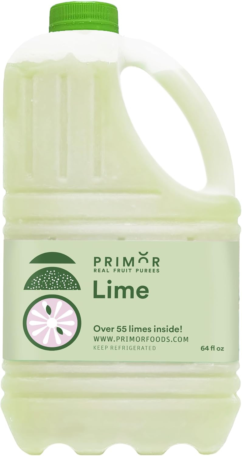 Primor Fruit Purees | Made with Real Fruit | Countless Applications: Juices, Smoothies, Cocktails, Desserts, and More - Lime