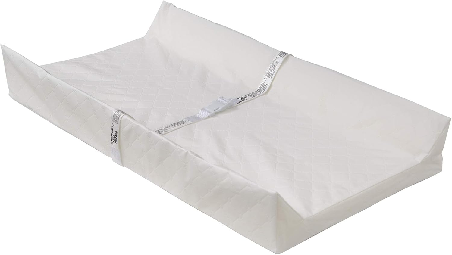 White Waterproof Contoured Baby Changing Pad