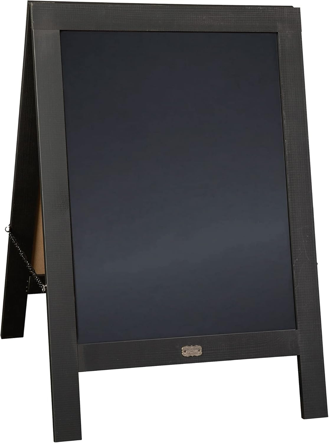 HBCY Creations Vintage Black Wooden A-Frame Chalkboard / Sidewalk Chalkboard Sign / Large 30" x 20" Sturdy Sandwich Board / A Frame Restaurant Message Board