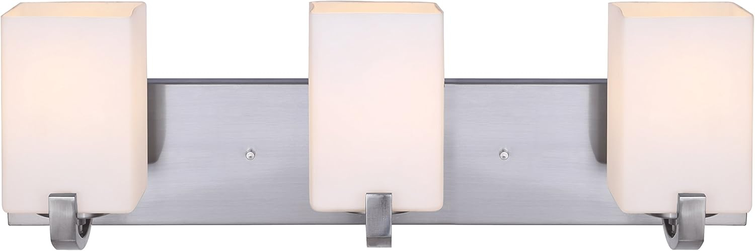 Palmer 3-Light Brushed Nickel Bath Light