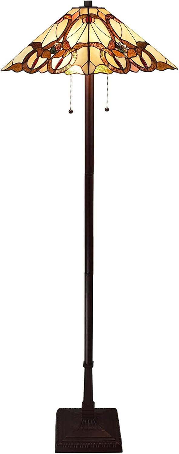 Amora Lighting  Tiffany Style Mission Floor Lamp